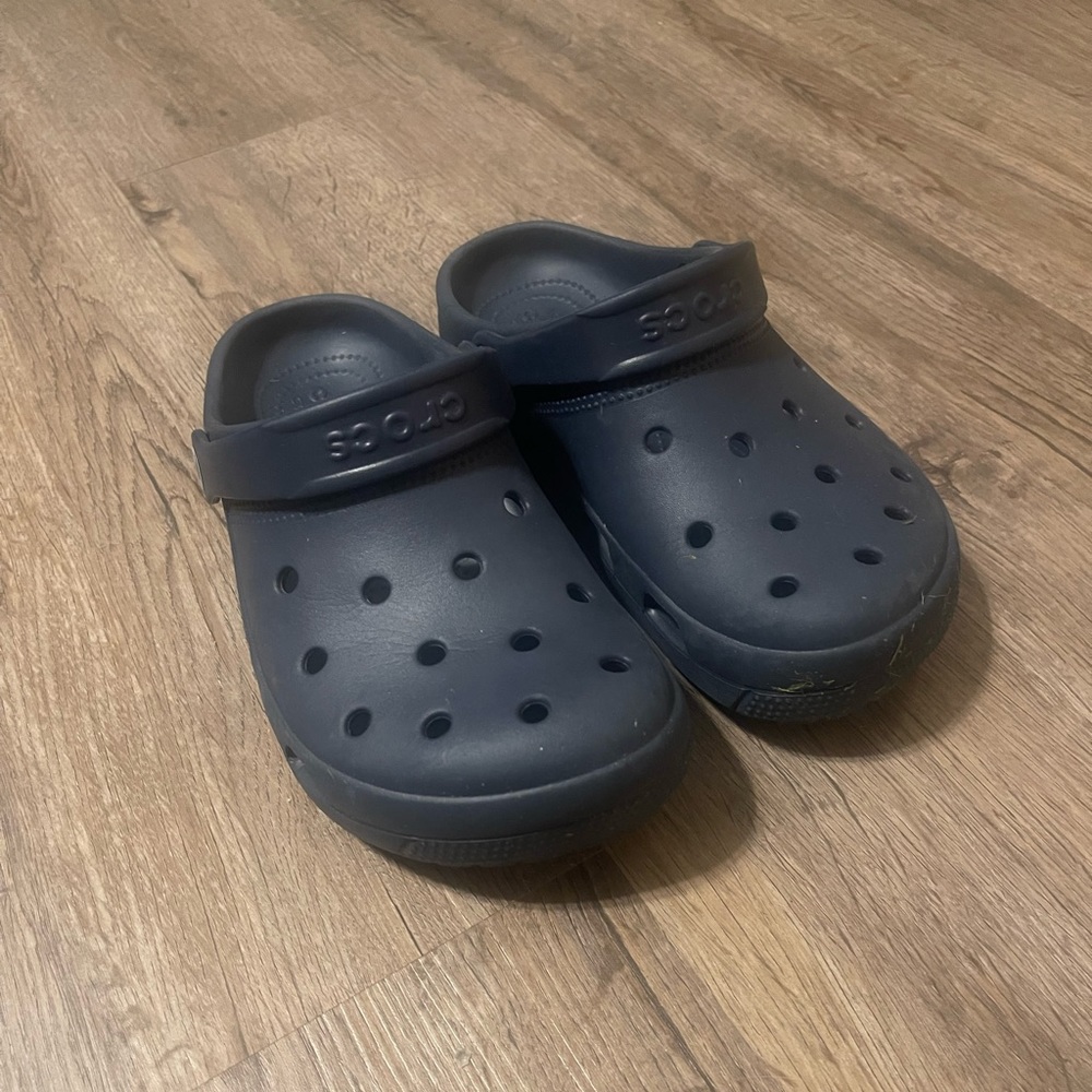 Navy Crocs
